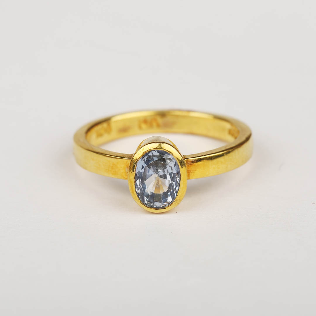Blue Sapphire Gold Ring